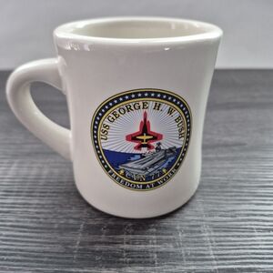 USS George H.W. Bush Ceramic Mug - White